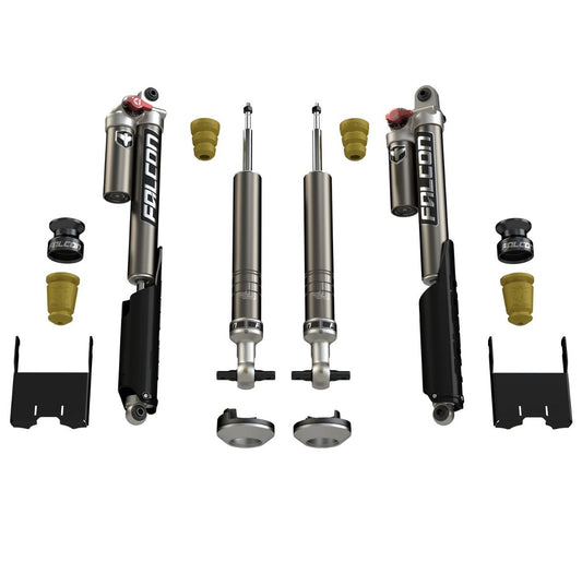 Teraflex 2015 plus Ford F-150: Falcon 2.25" Sport Tow/Haul Shock Leveling System