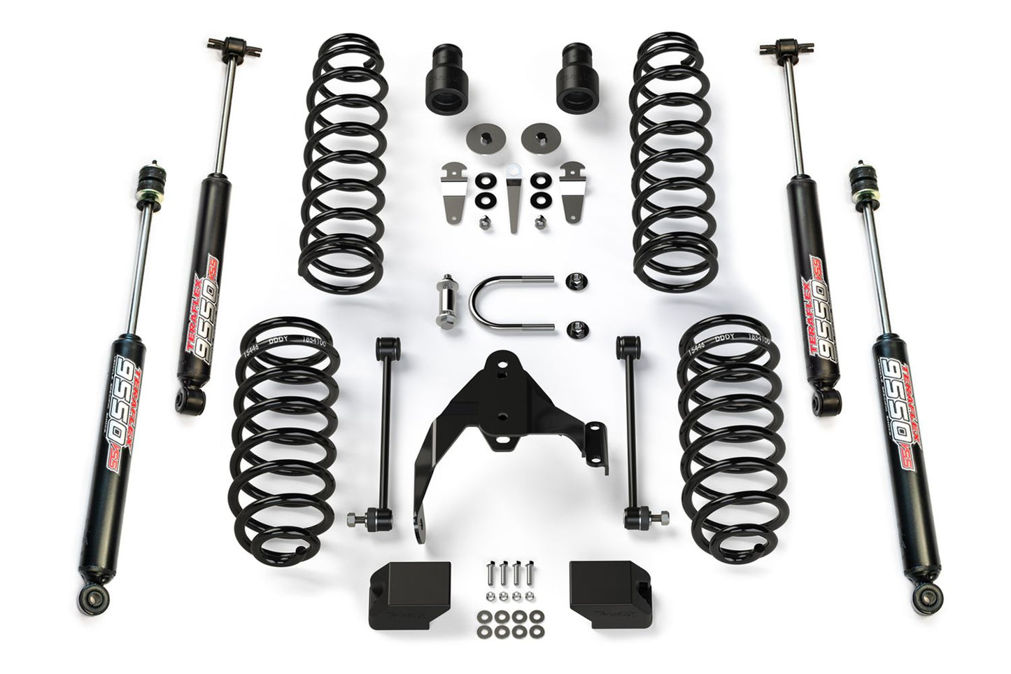 Teraflex JK 4dr: 2.5" Coil Spring Base Lift Kit & 9550 VSS Twin-Tube