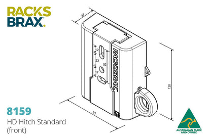 Racksbrax HD Hitch Standard (Double)