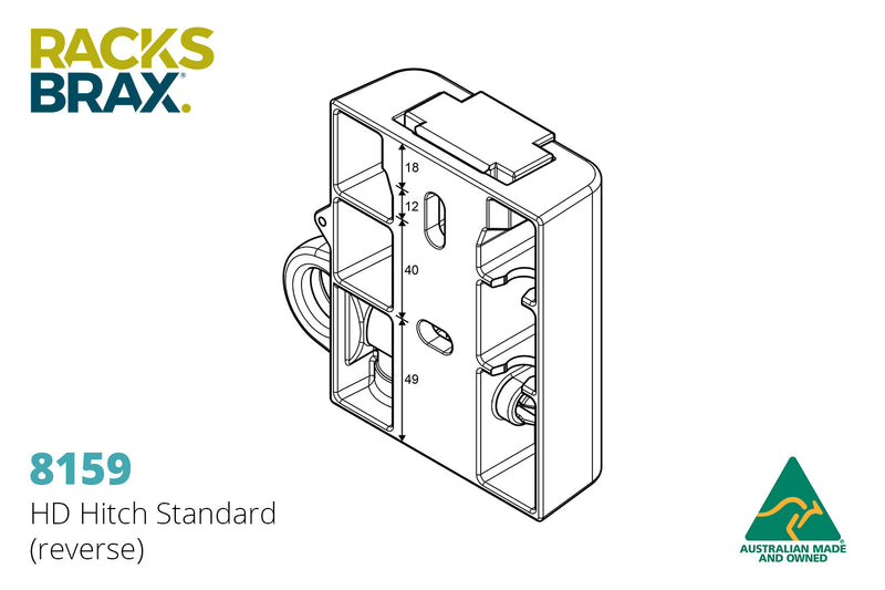 Racksbrax HD Hitch Standard (Double)