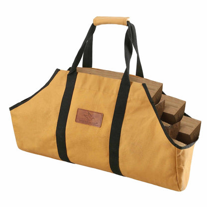 Canvas Firewood / Log Carrier - Boat Shaped