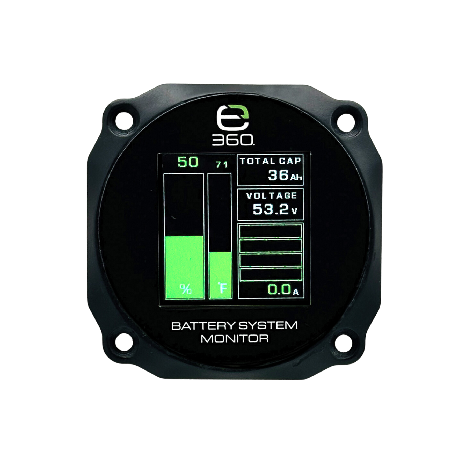 E360 51.2V Lithium Battery Monitor. LCD Display with 3M Cable [A]