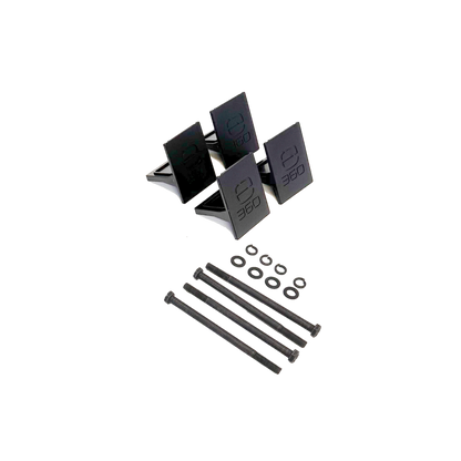 E360 EX2 2-Battery Tie Down Add-On Kit. Compatible with EX2 Edge series batteries. An EX2 base mounting kit is required for any Add-On kit. 
 [A]