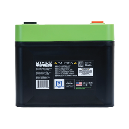 E360 12.8V 60Ah G24 High-Density LiFePO4 Deep Cycle Battery [C]