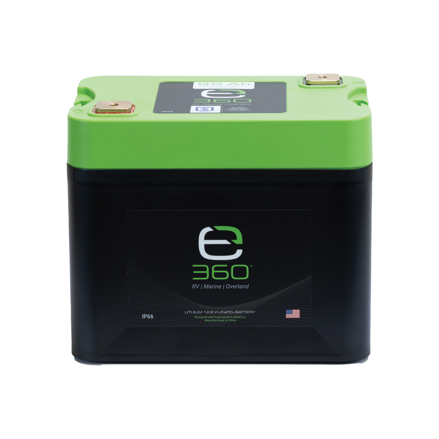 E360 12.8V 95Ah G24 Extreme-Density LiFePO4 Deep Cycle Battery [B]