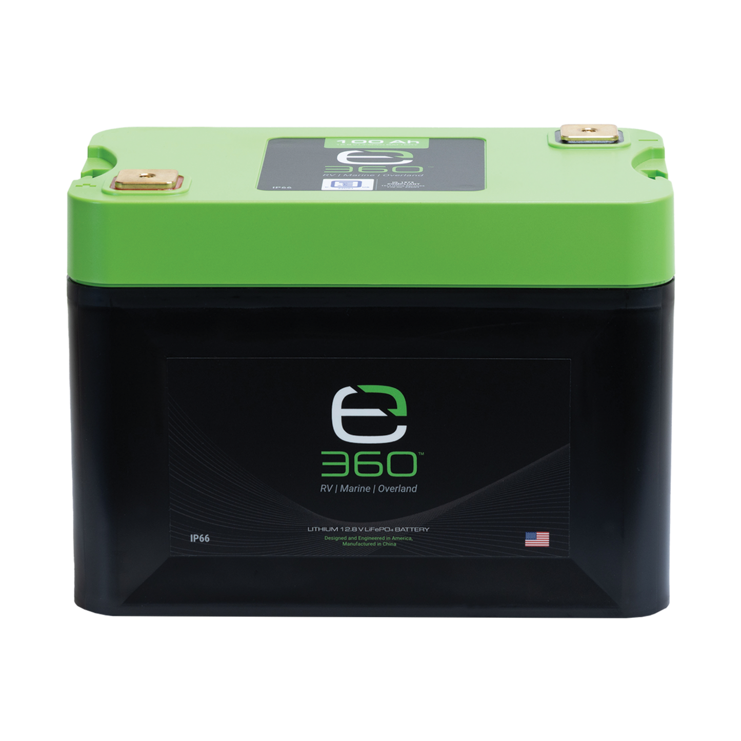 E360 12.8V 100Ah G27 High-Density LiFePO4 Deep Cycle Battery [A]