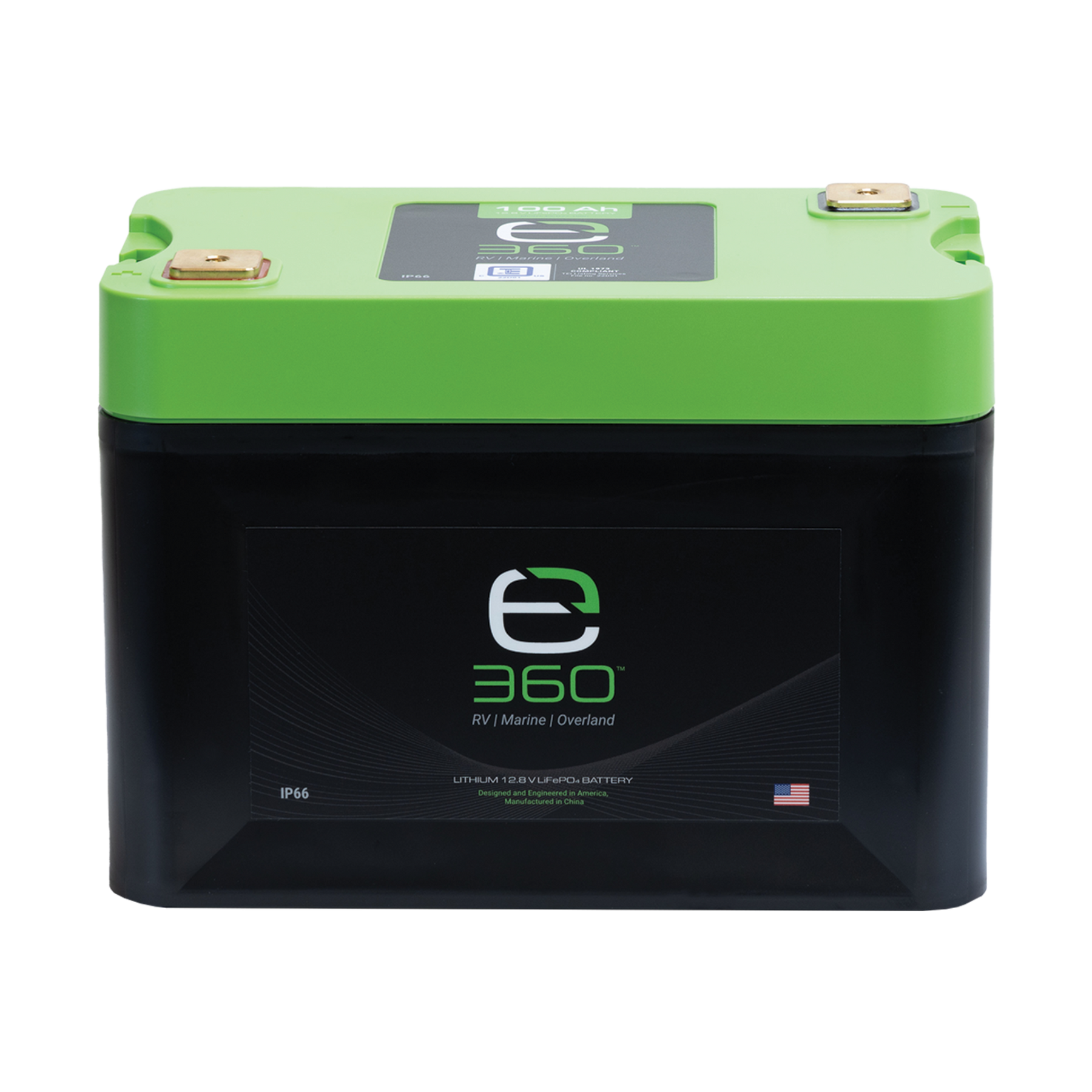 E360 12.8V 100Ah G27 High-Density LiFePO4 Deep Cycle Battery [A]