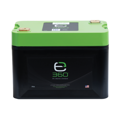 E360 12.8V 120Ah G27 Extreme-Density LiFePO4 Deep Cycle Battery [B]