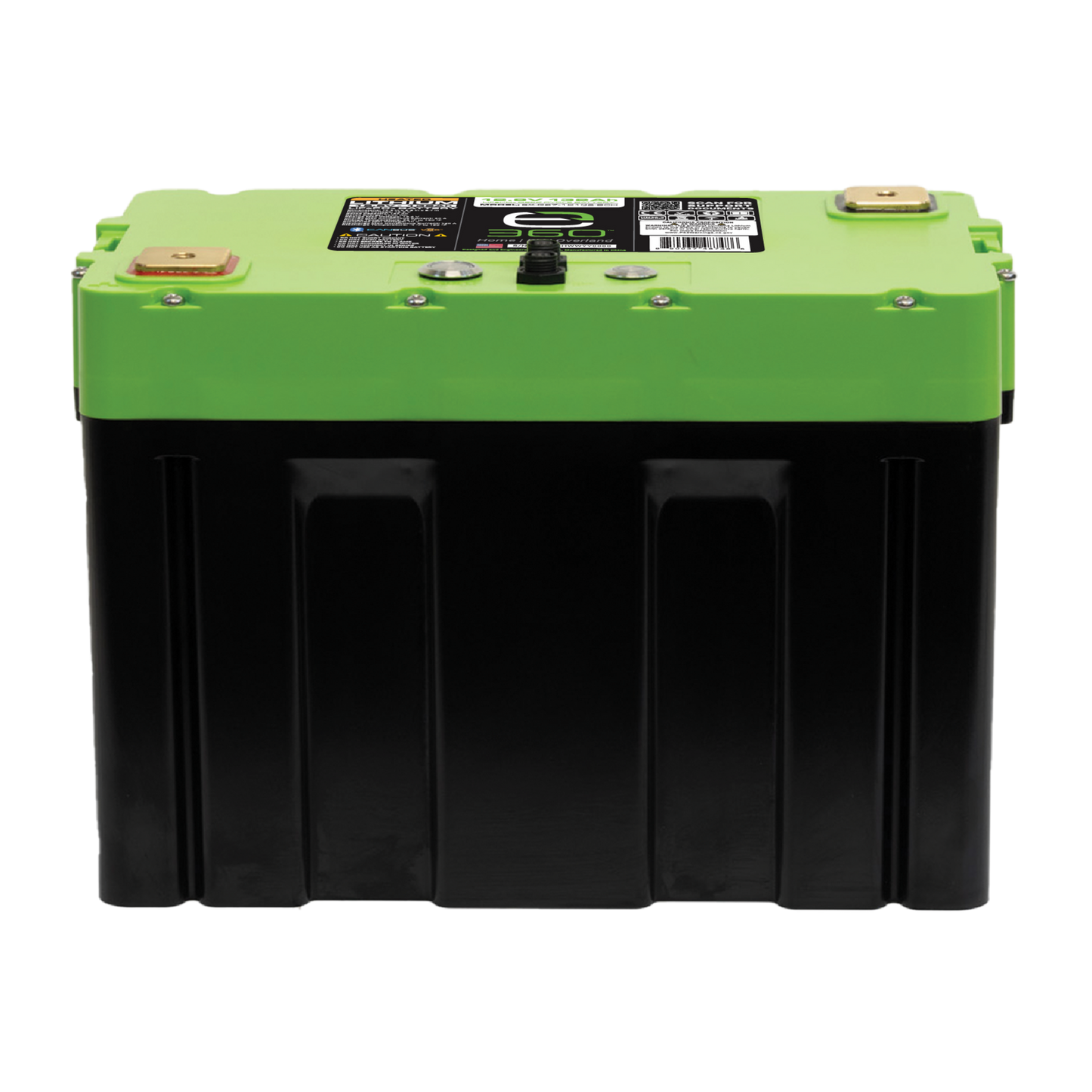 E360 Group 27 12V 132Ah Deep Cycle LiFePO4 Battery with Bluetooth, CAN Bus, and VHC (Vertical Heat Conduction) Internal Heating. [A]