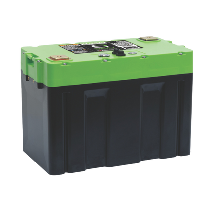 E360 Group 27 12V 132Ah Deep Cycle LiFePO4 Battery with Bluetooth, CAN Bus, and VHC (Vertical Heat Conduction) Internal Heating. [A]