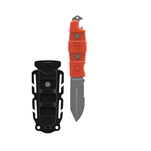 Gear Aid Buri drop point knife orange