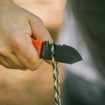 Gear Aid Buri drop point knife orange