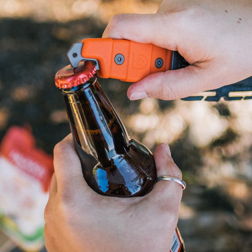 Gear Aid Buri drop point knife orange