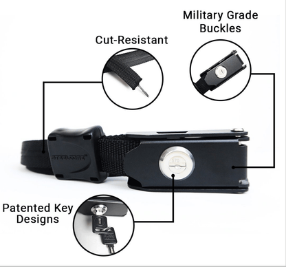 CO-Steel Core Universal 12 Foot Security Strap - Pair