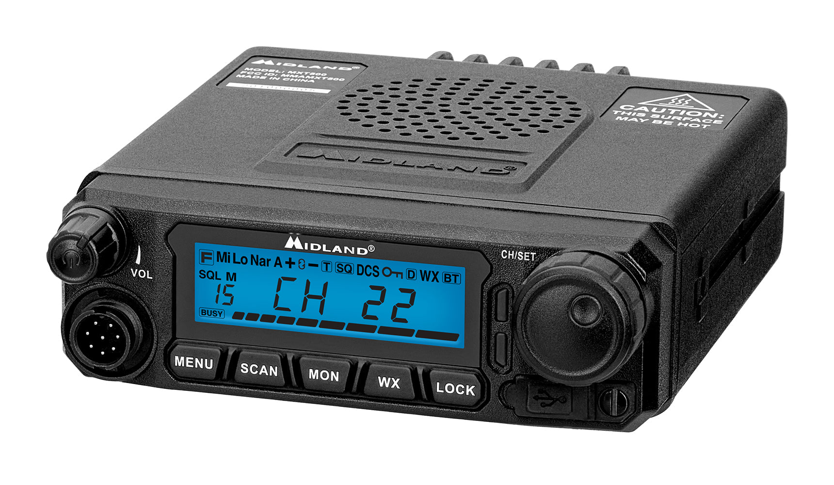 Midland Micro Mobile 50 Watt GMRS Radio with Magnetic Mount Antenna (MXT500)