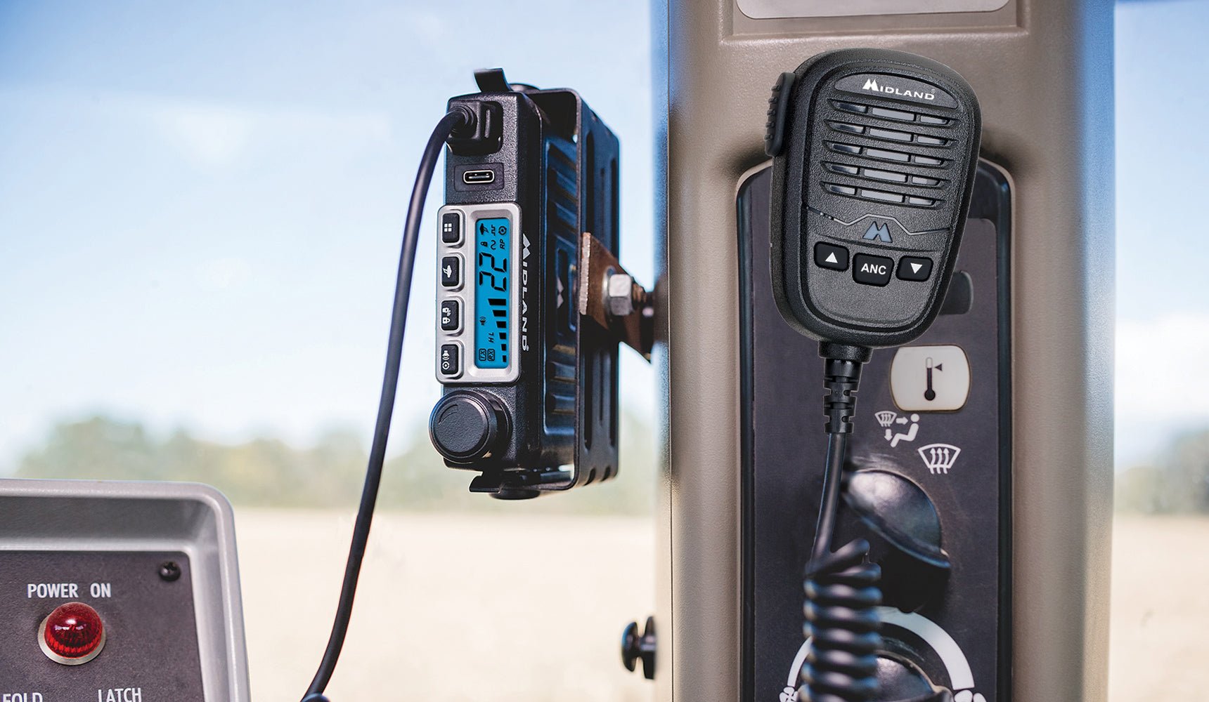 Midland Micro Mobile 15 Watt GMRS Radio with Magnetic Mount Antenna (MXT115)