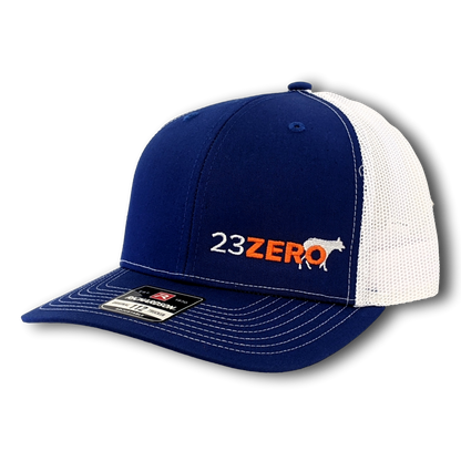 MER Adjustable Mesh Trucker Hat Blue & White