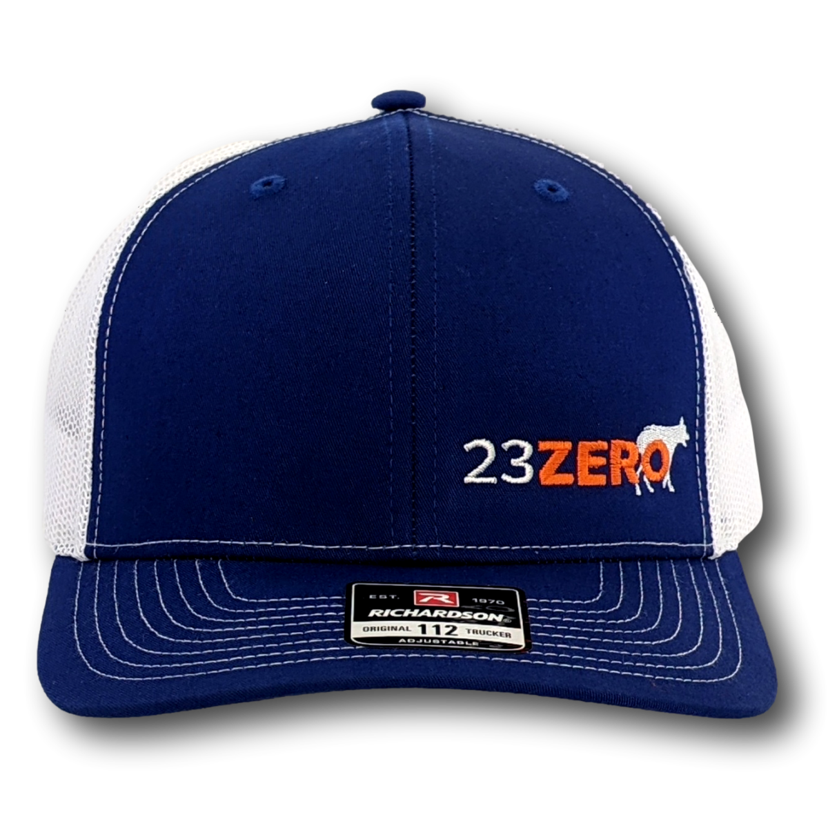 MER Adjustable Mesh Trucker Hat Blue & White