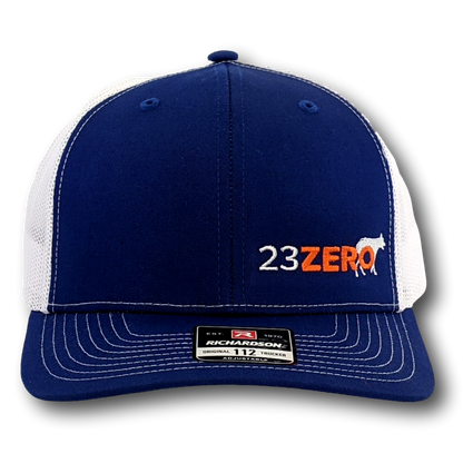 MER Adjustable Mesh Trucker Hat Blue & White