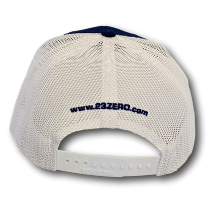 MER Adjustable Mesh Trucker Hat Blue & White