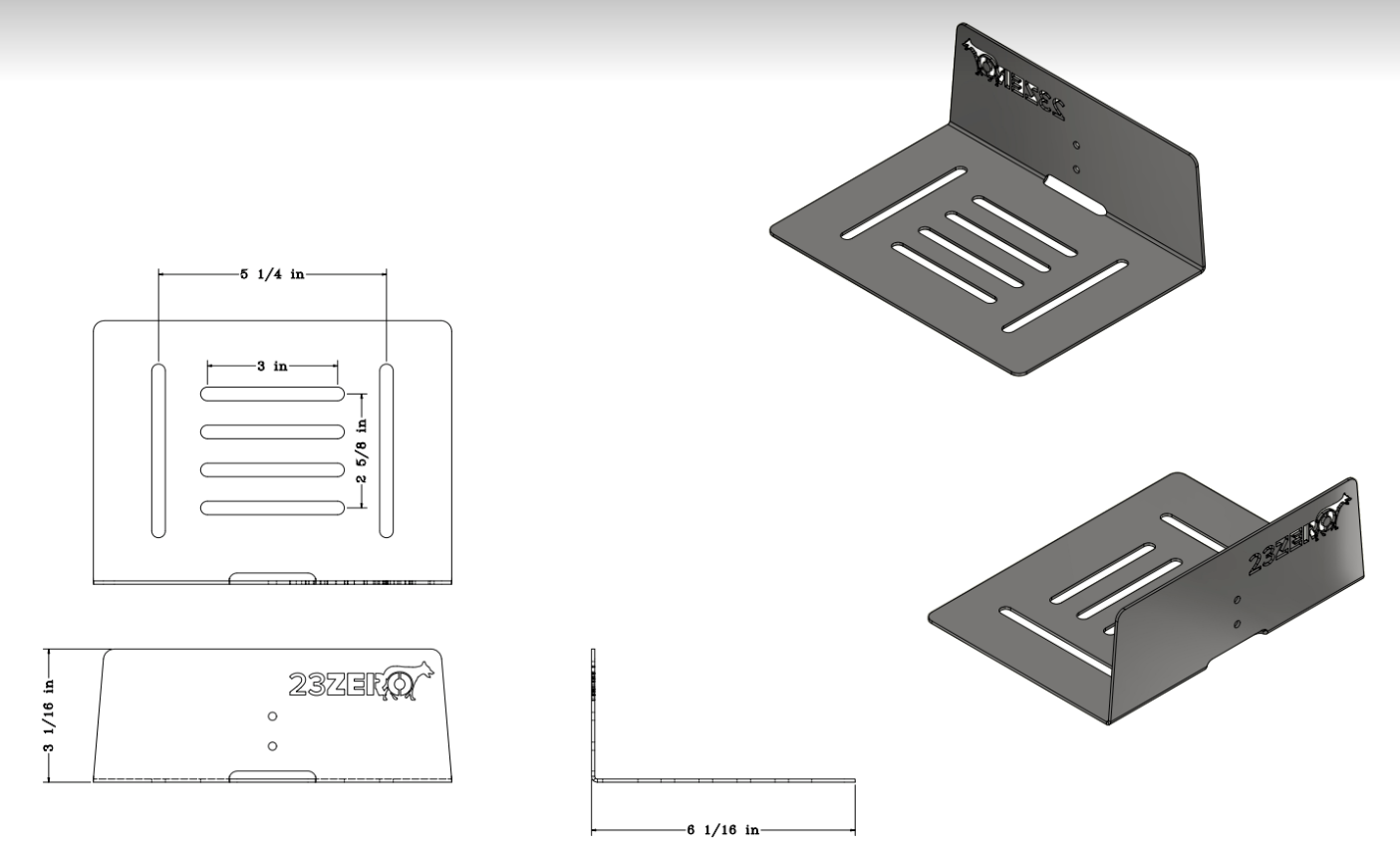 102L Overland Gear Box Mounting Brackets (Set of Two)