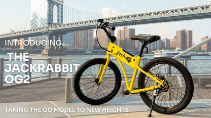 JackRabbit OG2 - Lightweight & Compact Micro eBike, Yellow