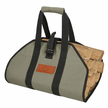 Canvas Firewood / Log Carriers - Diamond Shaped