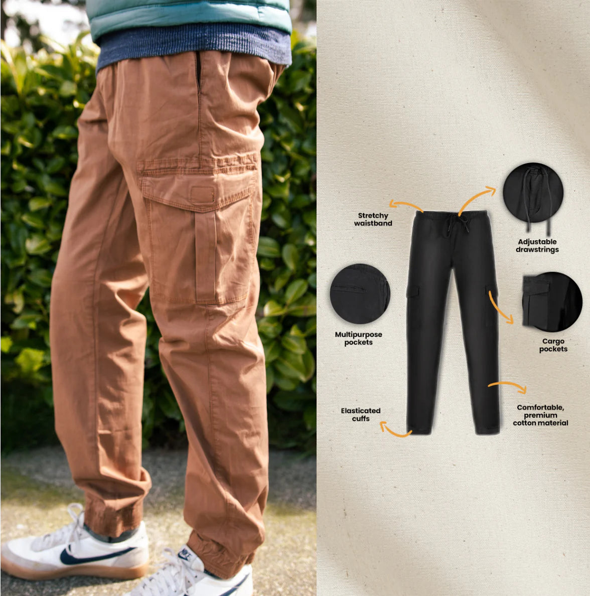 Cargo Stretch Jogger Pants