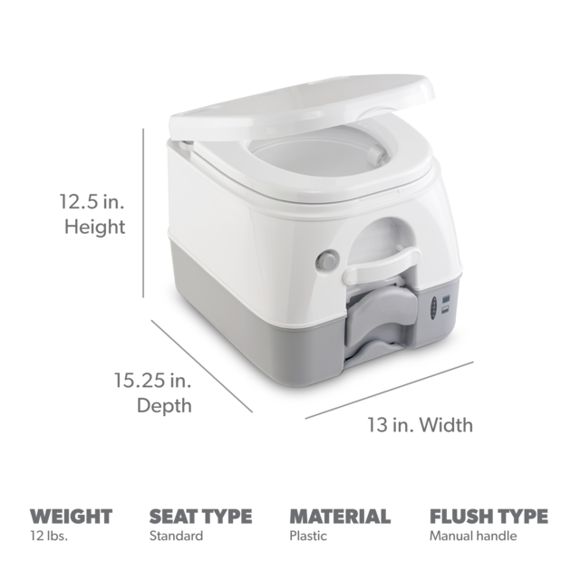 Dometic 972 Portable Toilet 2.6 Gallon