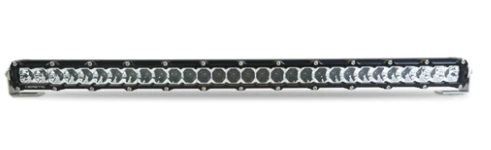 Heretic 6 Series Light Bar - 30 Inch: Black Bezel | Stainless Bolts | Combo Reflector | Clear Lens