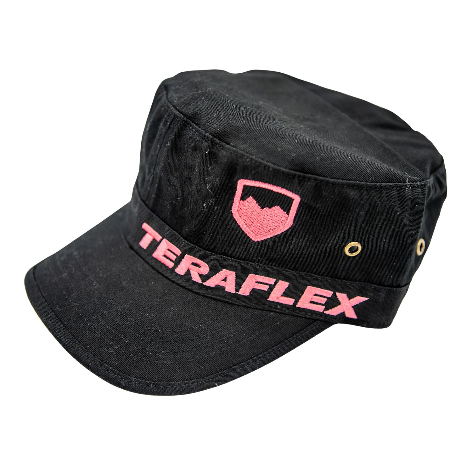 TeraFlex Black Fidel Cadet Style Hat - Black & Pink