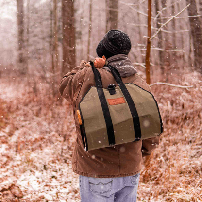 Canvas Firewood / Log Carriers - Diamond Shaped